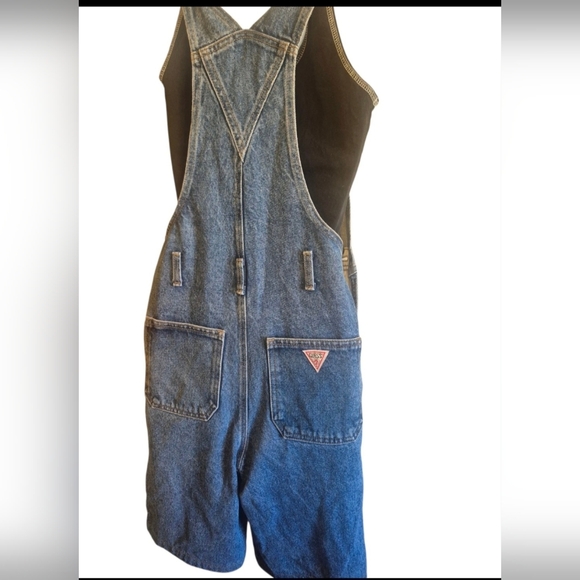 Vintage GUESS Denim Overalls - Classic Blue 90s Style Size 12 Summer - Picture 2 of 8